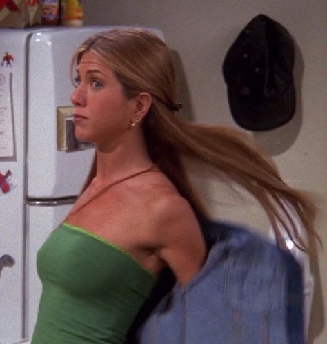 Jennifer Aniston, Celebrities, Rachel Style Friends, Jennifer Aniston Friends, Rachel Green, Ageless Beauty, One Shoulder Blouse, Strapless Top, Entertainment