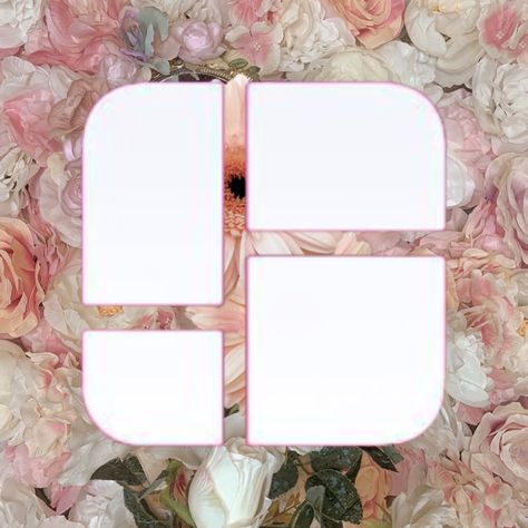 Aesthetic floral pink photo grid icon Wallpapers, Floral, Pink, Photo Grid Aesthetic, Aesthetic Floral, Photo Grid, Pink Photo, Custom Photo, Aesthetic Wallpapers