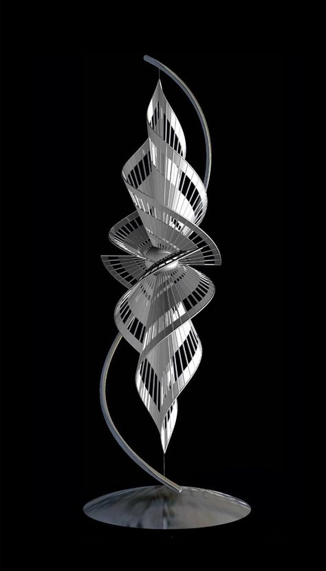 Futurism, Kinetic Art, 3d Tiskárna, Modern Art Sculpture, Paper Architecture, Geometric Sculpture, Digital Sculpture, Kinetic Sculpture, Healing Herbs