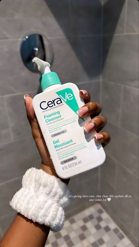 instagram | coffeenomilk_ Cleanser Cerave, Cerave Foaming Cleanser, Cerave Foaming Facial Cleanser, Face Wash For Oily Skin, Cerave Cleanser, Cerave Moisturizer, Cerave Skincare, Sunday Reset, Intense Quotes