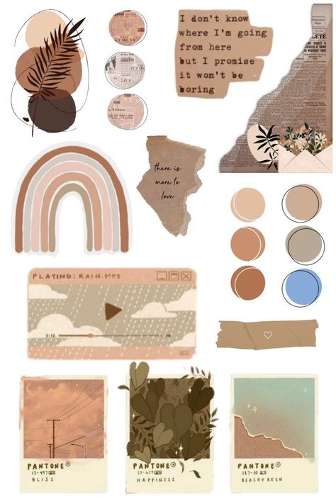 Aesthetic Journal Stickers Vintage, Brown Stickers For Journal, Aesthetic Vintage Journal Stickers, Aesthetic For Journal Printable, Stickers Aesthetic Scrapbook, Aesthetic Vintage Stickers For Journal, Sticker Ideas For Journal, Journaling Aesthetic Printables, Vintage Journaling Stickers