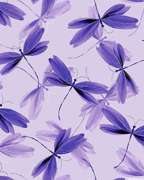Pearl Reflections - Dragonfly Dreams - Lavender/Pearl Pearl Aesthetic, Dragonfly Wallpaper, Dragonfly Drawing, Purple Dragonfly, Gold Artwork, Asian Fabric, Dragonfly Dreams, Bullet Journal Design Ideas, Free Quilt Patterns
