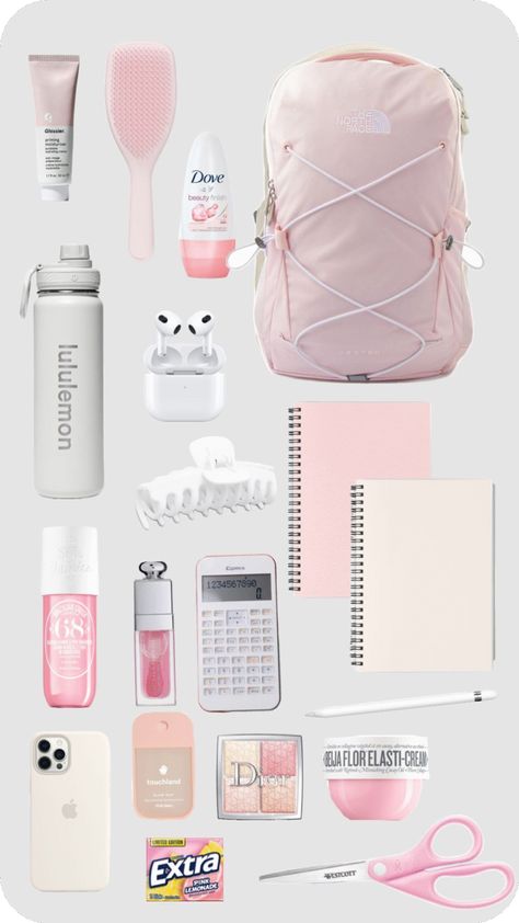 [CommissionsEarned] #School #Backpack #Backtoschool #bestbackpacksforhighschool Schul Survival Kits, School Emergency Kit, School Backpack Essentials, Preppy School Supplies, Pretty School Supplies, Everyday Bag Essentials, High School Backpack, School Bag Essentials, Backpack Essentials