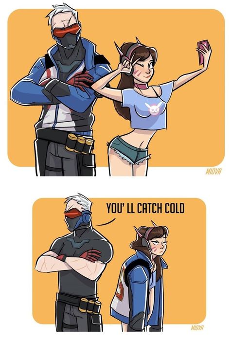 Soldier 76 vs. D.Va #Overwatch Solider 76, Overwatch Funny, Soldier 76, Overwatch Memes, Overwatch Comic, Overwatch Fan Art, Overwatch 2, 웃긴 사진, Melaka