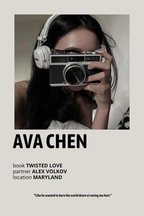 Ava Chen Fanart, Twisted Love Book Aesthetic Alex And Ava, Ava Chen And Alex Volkov, Twisted Love Ava Chen, Twisted Love Ava, Ava Chen Aesthetic, Book Core, Ava Chen, Alex Volkov