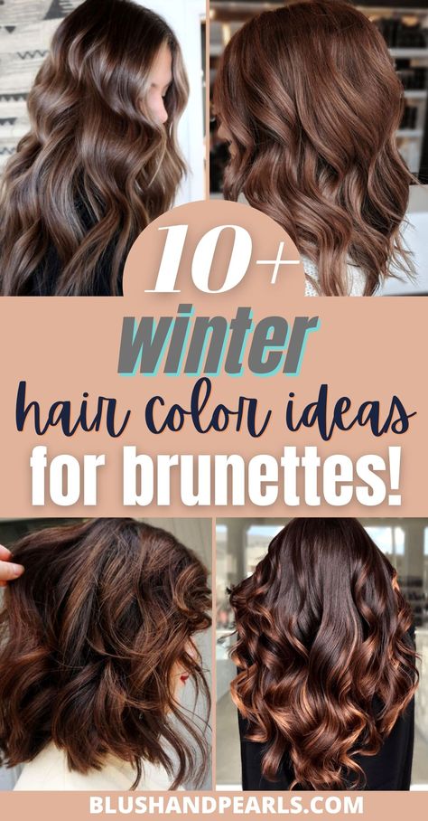 Winter Hair Ideas, Fall Balayage, Hair Ideas For Brunettes, Winter Hair Color Ideas, Fall Winter Hair Color, Bangs Blonde, Fall Hair Color Trends, Fall Hair Color For Brunettes, Fall Hair Trends