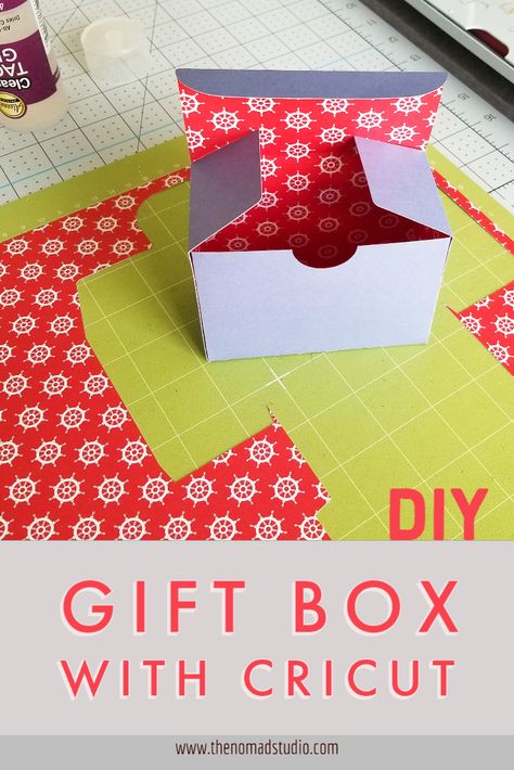 Diy Box Cricut, How To Make Gift Boxes With Cricut, Cricut Small Gift Boxes, Cricut Joy Box Templates Free, Cricut Box Svg Free, Paper Craft Home Decor Ideas, Cardstock Gift Box Diy, How To Make Boxes With Cricut, How To Make An Envelope With Cricut