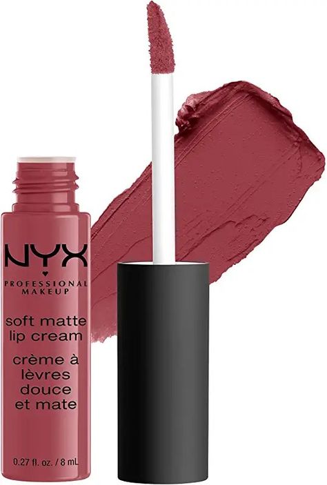 Nyx Soft Matte Lip Cream, Nyx Soft Matte, Nyx Lipstick, Soft Matte Lip Cream, Rose Lipstick, Matte Lip Cream, Cream Lipstick, Lip Cream, Lip Brush