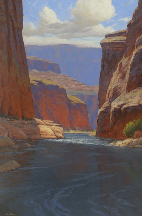 Cody DeLong - Portfolio of Works: Grand Canyon Oils Grand Canyon National Park, Arte Jazz, Canyon City, River Painting, Western Paintings, River Art, Desert Painting, Southwest Art, Park Art