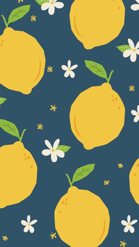 lemon iPhone wallpaper Lemon Pattern Illustrations, Lemon Pattern Design, Lemon Pattern Wallpaper, Cute Lemon Wallpapers, Spring Illustration Wallpaper, Lemon Aesthetic Wallpaper, Lemon Wallpaper Aesthetic, Cute Wallpaper Backgrounds Iphone, Fruit Pattern Illustration