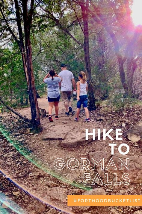 3 Things You Should Know Before You Hike to Gorman Falls in Texas | Finding Mandee Colorado Bend State Park, State Park Camping, Fort Hood, Family Hiking, Hiking Sticks, Rock Face, Fall Hiking, Best Hikes, Sweet Tea