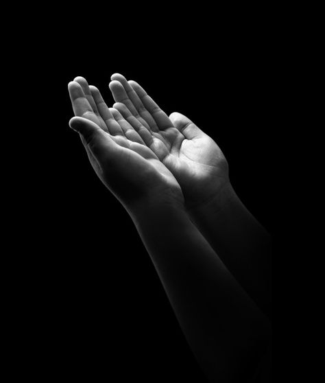 Young hands praying Premium Photo | Premium Photo #Freepik #photo #islamic #hand #hands #ramadan Black, Ramadan, Hands Praying, Premium Photo, Black And White, White