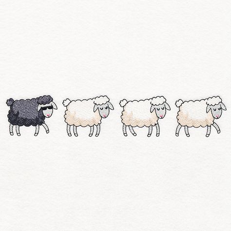 The Black Sheep | Urban Threads: Unique and Awesome Embroidery Designs Towel Design, Waffle Weave Towels, H Design, Towel Kitchen, Embroidered Towels, Flour Sack Towels, Terry Towel, Black Sheep, Flour Sack