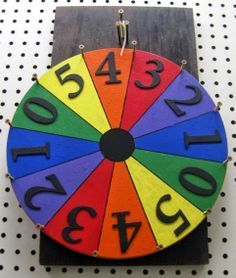 How I made a Prize Wheel                                                                                                                                                                                 More Spinning Wheel Game, Fall Festival Games, Prize Wheel, Festival Games, Fall Carnival, Diy Carnival, Spin The Wheel, School Carnival, Carnival Prizes