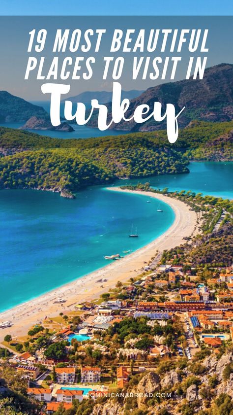 Planning a trip to Turkey? Here are the most beautiful destinations to visit on your vacation in this travel blog guide: how to get around, where to go, what to do, and so much more. #turkey #turkeytravel #traveltips #travelblog #turkey #vacation #ephesus, traveling to turkey #guide #Istanbul #cappadocia #beautiful, perfect for honeymoon, travel post, #adventure, place to travel, #culture #Exploring Turkey travel destinations #izmir #turkish turkey bucket list, #fethiye #istanbul #turkeyvacation Best Places To Visit In Turkey, Where To Go In Turkey, Honeymoon In Turkey, Ayvalik Turkey, Turkey Honeymoon, Places To Visit In Turkey, Turkey Places, Turkey Vacation, Fethiye Turkey