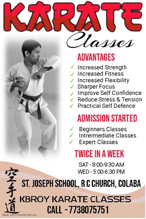 Karate, Self-Defense, Fitness & Martial arts training center for Kid’s, Girls and all age group. Most popular karate classes in south Mumbai South Mumbai, Karate Classes, Improve Self Confidence, Martial Arts Training, Kids Class, Improve Focus, Increase Flexibility, Training Center, Self Defense