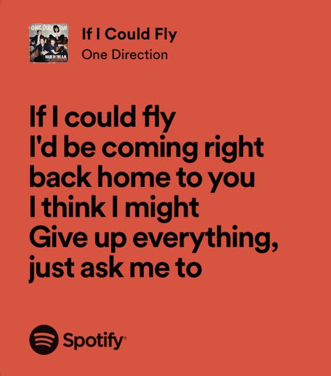 One Direction, Song Lyrics, If I Could Fly One Direction, If I Could Fly Lyrics, 1d Lyrics, Favorite Lyrics, Love Languages, Having A Crush, Just Love