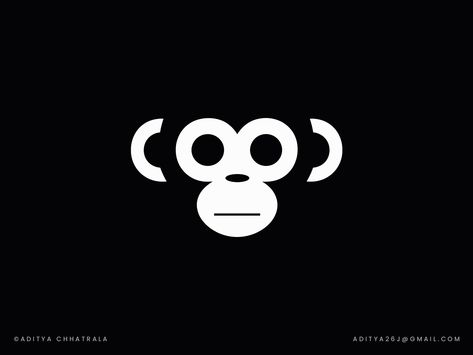 Monkey - logo ( unused ) by Aditya Chhatrala on Dribbble Monkey Logo Design, Monkey Icon, Monkey Logo, Colorful Logo Design, Frog Design, Helmet Design, Logo Images, Logo Color, Logo Inspiration