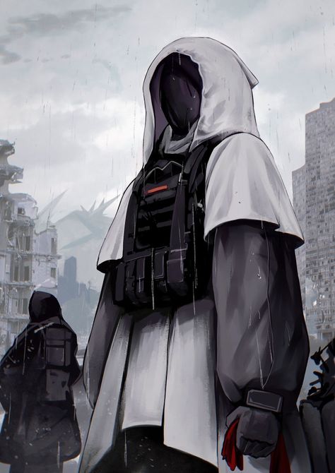 Sci Fi Soldier Character Art, Dystopian Soldier, Arknights Reunion, Dystopian Character Design, Ark Knights, The Reunion, Girls Frontline, Entrepreneur Lifestyle, Anime Fanart