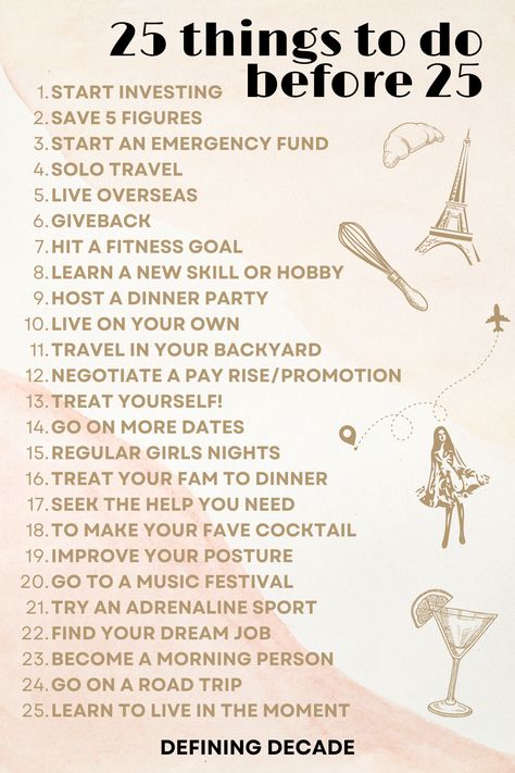 20s Bucket List, Healthy Lifestyle Motivation Quotes, Health Lifestyle Quotes, Bucket List For Teens, Turning 25, Wellness Workshop, Stories Of Success, Ultimate Bucket List, Your 20s
