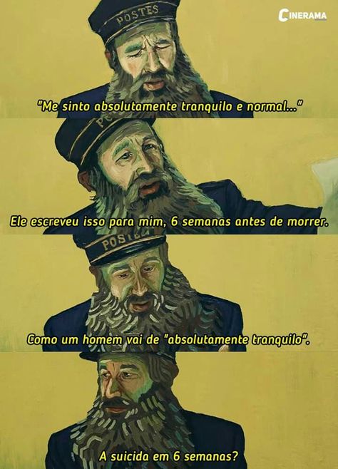 Filme: Com Amor, Van Gogh Direção: Dorota Kobiela, Hugh Welchman. Vincent Van Gogh, Vincent Van Gogh Quotes, Van Gogh Arte, Arte Van Gogh, Memes Status, Fantasy Places, Instagram Blog, Flower Of Life, Series Movies