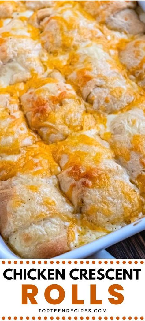 Creasant Roll Recipes, Chicken Crescent Roll Casserole, Chicken Crescent Roll, Pillsbury Crescent Recipes, Easy Crescent Roll Recipes, Crescent Roll Casserole, Pillsbury Crescent Roll Recipes, Crescent Roll Recipes Dinner, Recipes Using Crescent Rolls