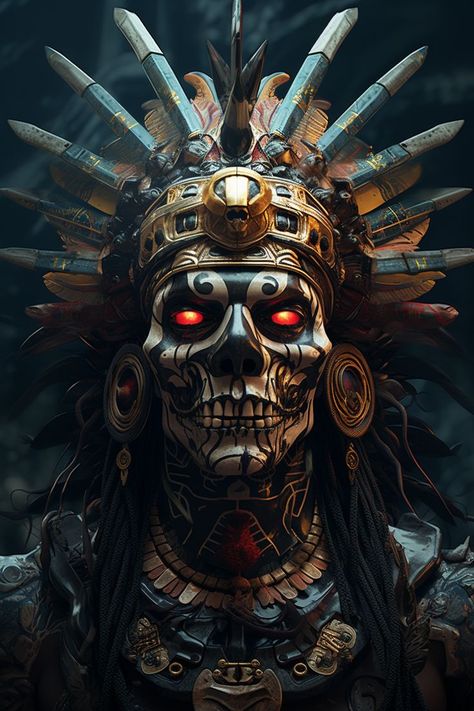 Tezcatlipoca God Concept Art God Concept Art, Aztec Warrior Tattoo, Aztec Artwork, Mayan Tattoos, Whatsapp Wallpapers Hd, Mexican Art Tattoos, Mexican Paintings, Aztec Tattoo Designs, Mexican Culture Art