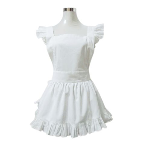 Opentip.com: Aspire White Apron Cute Women's Apron French Maid Style Cooking Aprons Kitchen Halloween Party Favor Kitchen Halloween, Maid Apron, Apron Cute, Cooking Aprons, Ruffle Apron, Apron Vintage, Halloween Party Gifts, Apron For Women, Vintage Halloween Costume