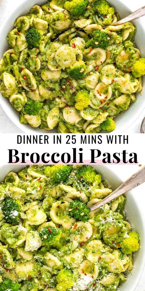 Vegan Pasta Broccoli, Brocolli Dinners, Veggie With Pasta, Pasta With Broccoli And Spinach, Brocolli Pesto Recipe, Broccoli And Mushroom Pasta, Brocolli Pasta Recipe, Broccoli Main Dish, Brócoli Pasta