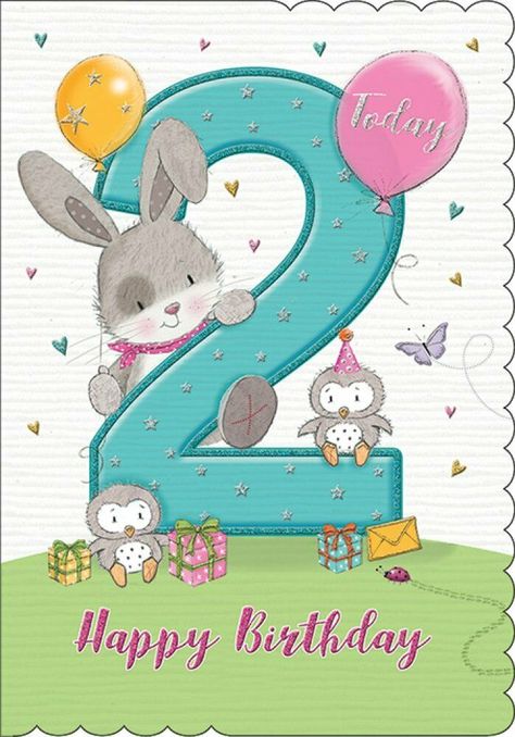 Happy 2nd Birthday Card for A Girl Aged 2 Years Old - Piccadilly Greetings | eBay Happy Birthday 2 Year Girl, Happy 2 Birthday Boy, Happy Birthday 2 Year Boy, Happy 2 Birthday Girl, Happy 2nd Birthday Girl Quotes, Happy 2nd Birthday Girl, Happy 2nd Birthday Boy, Happy 2nd Birthday Wishes, 2nd Birthday Wishes