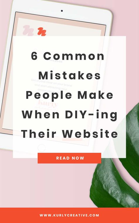 Learn the 6 common mistakes I see countless people make when DIY-ing their websites and the action steps you can take to fix these things today!   Web design Tips | DIY Web Design | Website Design Tutorials | Squarespace | Tips | Web Design | DIY Web Design | How to Build a Website | How to Design a Website #squarespace #webdesign #design #diy How To Design A Website, Word Press Website Design, Making A Website, How To Build A Website, How To Make A Website, Website Framework, Canva Website Design, Web Design Basics, Website Design Tutorial