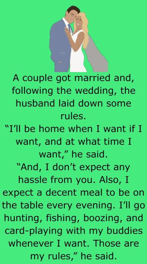 A couple got married and - Funny Jokes and Story | Humors - Funny Jokes and Story | Humors Marriage Jokes Married Life, Couple Jokes, Motivational Letter, Tinder Date, Couples Jokes, Marriage Jokes, Wife Jokes, Photography Movies, Old School Tattoo Designs