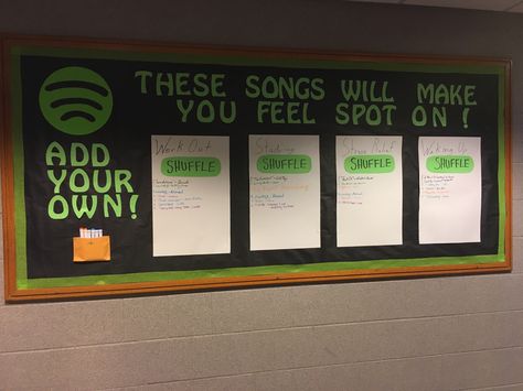 Music School Bulletin Boards, Resident Hall Bulletin Boards, Ra Community Bulletin Board, Music Ra Bulletin Boards, Resident Director College Res Life, Ra Interactive Bulletin Boards, Welcome Back College Bulletin Boards, Spotify Bulletin Board, School Bulletin Boards High School