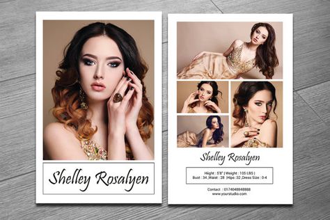 Model Comp Card Template  Modeling comp card  MS by TemplateStock Pageant Prep, Model Comp Card, Comp Card, Visiting Card Templates, Model Headshots, Business Card Template Psd, Monster High Birthday, Blank Business Cards, Event Card