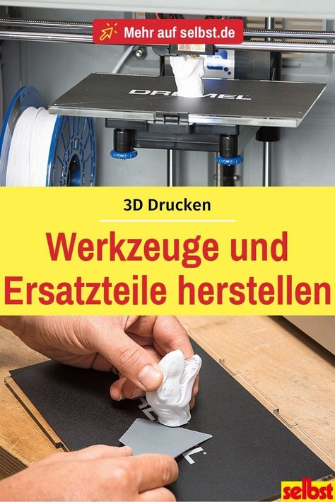 Statt Ersatzteile und Werkzeuge zu bestellen, kannst du sie auch selber in 3D drucken! – Praktisch! Wir erklären, was dabei zu beachten ist. #3ddrucken #3ddrucker #ersatzteile #werkzeuge #selberherstellen #selberbauen #3d-drucker #3d-drucken 3d Printing, 3d Modelle, 3d Prints, In 3d, 3d Printer, 3d Printed, 3 D, Printer, Computer