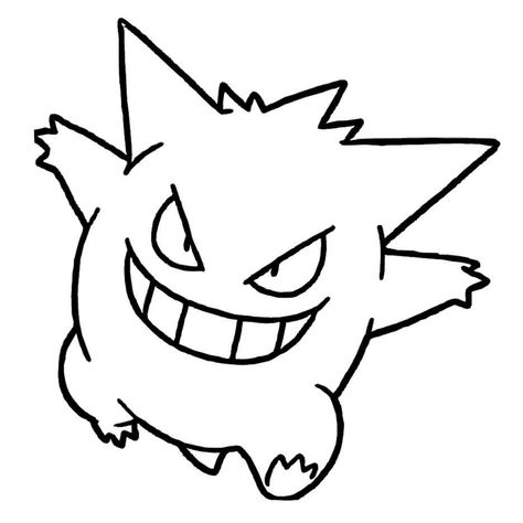 ghost pokemon gengar coloring pages #pokemon #coloring #pages #printable #free #gengar #pokemon Gengar Tattoo, Pokemon Gengar, Gengar Pokemon, Gambar One Direction, Ghost Pokemon, Tattoo Outline Drawing, Pokemon Tattoo, Pokemon Coloring Pages, Graffiti Style Art