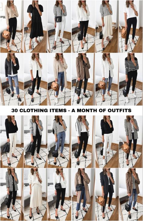 30x clothing items - A month of outfits ✔️ in 2022 | Spring business casual outfits, Chic capsule wardrobe, Classy casual outfits Work Outfit Women, Casual Work Outfit Women, Smart Casual Work Outfit Women, Walls Color, Ținute Business Casual, Elegantes Business Outfit, Chic Capsule Wardrobe, Smart Casual Work, Casual Work Outfits Women