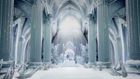 O Trono de Alice Hakone, Ice Throne, Ice Fantasy, The Heir, Aesthetic Space, Winter Fairy, Throne Room, Location Inspiration, Background Drawing