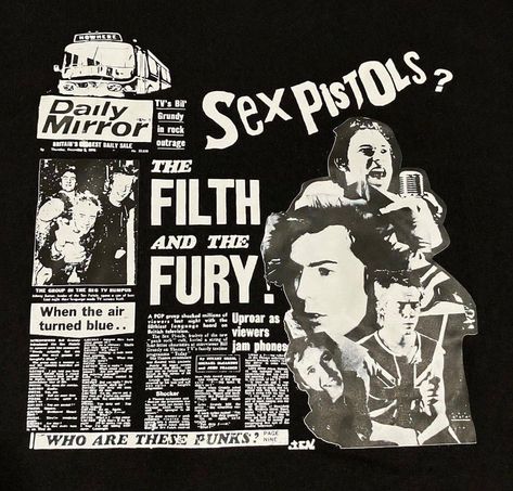 90s Zines, Punk Magazine, Leather Front Pocket Wallet, British Punk, Johnny Rotten, The Fury, Punk Poster, Sid Vicious, Mode Punk