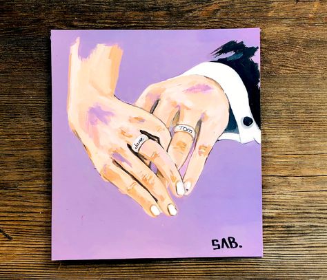Painting For Engagement Gift, Wedding Gift Canvas Painting, Couples Paintings Canvases, Engagement Canvas Painting, Painting Ideas For Wedding Gift, Easy Wedding Painting Ideas, Engagement Drawing Couple Art, Anniversary Painting Ideas Canvases, Anniversary Painting Ideas Couple