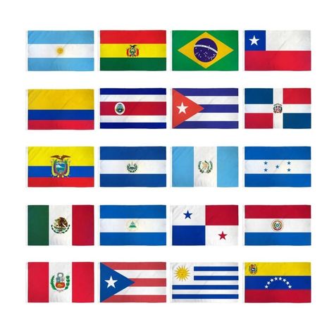 Please add this listing along with the stole you would like it on to your cart and checkout. Latin American Flags, Latin America Map, South America Flag, Spanish Flags, Countries And Flags, Speak Spanish, American Flag Background, Mexico Flag, American Flags