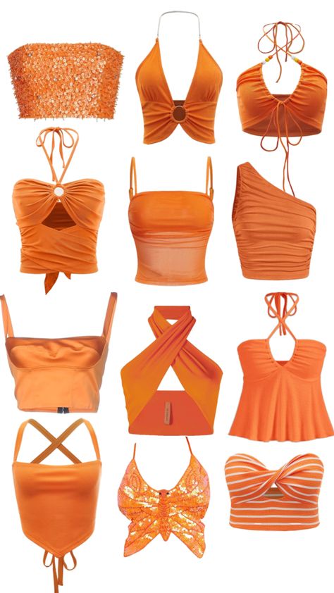 #outfitinspo #aesthetic #outfit #clothes #inspo #orange #colorful #monochrome Orange top inspo Orange Top Outfit, Προϊόντα Apple, Tøp Aesthetic, Orange Fits, Fits Aesthetic, Orange Outfit, Aesthetic Fits, Orange Aesthetic, Top Outfit
