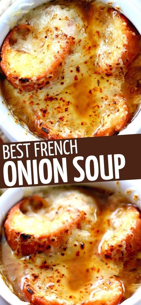 French Onion Soup, you won’t find a better recipe than this, ENJOY! Onion Soup, Baked French Onion Soup, Homemade French Onion Soup, Best French Onion Soup, French Onion Soup Easy, Tomato Quiche, French Onion Soup Recipe, Onion Soup Recipes, Homemade Soup Recipe