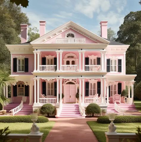 Barbie's dreamhouse looks VERY different in every state (50 Photos) Barbie Dreamhouse Aesthetic, Barbie House Aesthetic, Barbie Dream House Aesthetic, Barbie House Ideas, Cute Homes, Aesthetic Barbie, Barbie Houses, Barbie Dreamhouse, Barbie Style