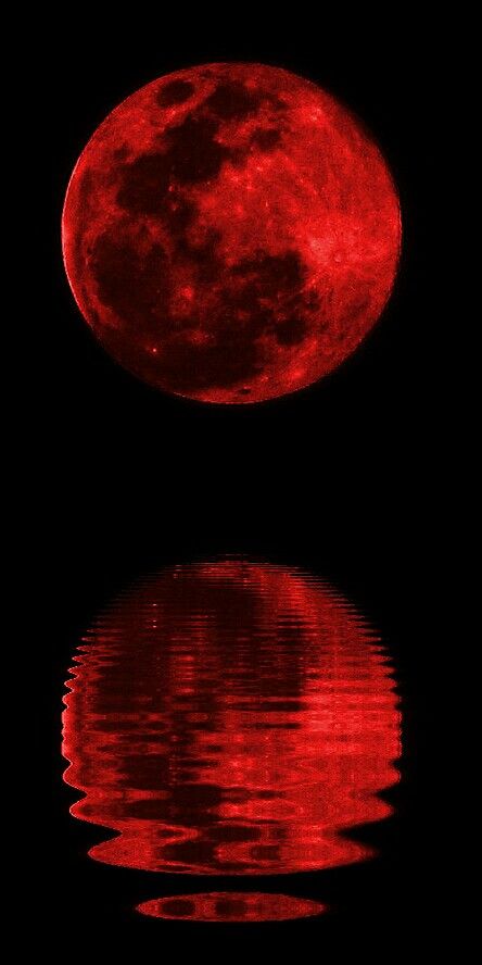 Blood moon over water Red Moon Tattoo Designs, Blood Moon Aesthetic, Blood Moon Tattoo, Red Moon Aesthetic, Red Moon Painting, Blood Moon Wallpaper, Red Moon Wallpaper, Vampire Moon, Blood And Water