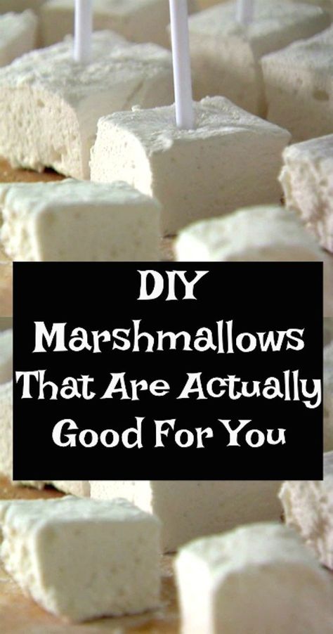 Diy Marshmallows, Healthy Marshmallows, Recipes With Marshmallows, Homemade Marshmallows, Marshmallow Fluff, Homemade Recipe, Healthy Homemade, Healthy Recipe, Dessert Recipe