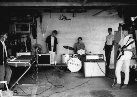 garage band Basement Garage, 1960s Music, Rock Aesthetic, Wall Of Sound, Noise Pollution, Punk Aesthetic, Local Bands, Garage Band, Swinging Sixties