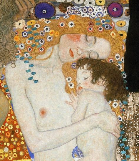 Three Ages Of Woman, Klimt Women, Art Klimt, Van Gogh Landscapes, Handmade Canvas Art, Robert Crumb, Gustav Klimt Art, Flame Tree, Klimt Art
