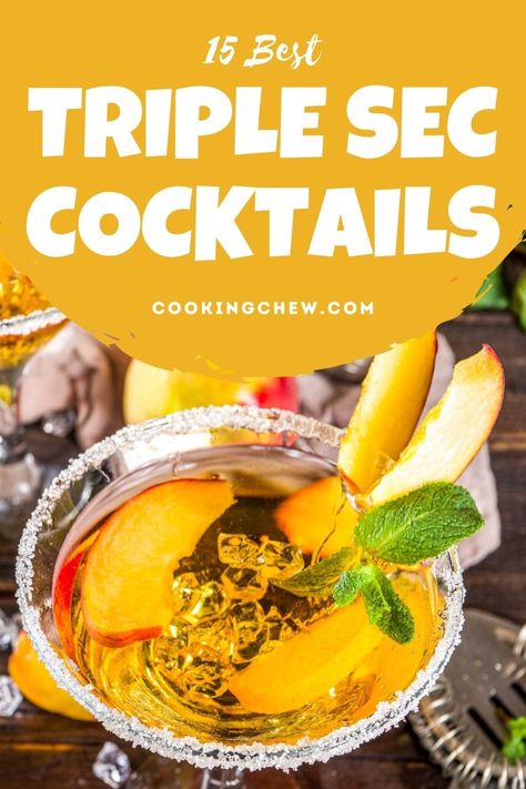 These 15 best triple sec cocktails are like the best friends you never knew you had! Margaritas, Vodka And Triple Sec Drinks, Drinks With Triple Sec Recipes Cocktails, Drinks With Triple Sec, Triple Sec Drinks Recipes, Cocktails With Triple Sec, Triple Sec Recipe, Triple Sec Drinks, Vermouth Drinks