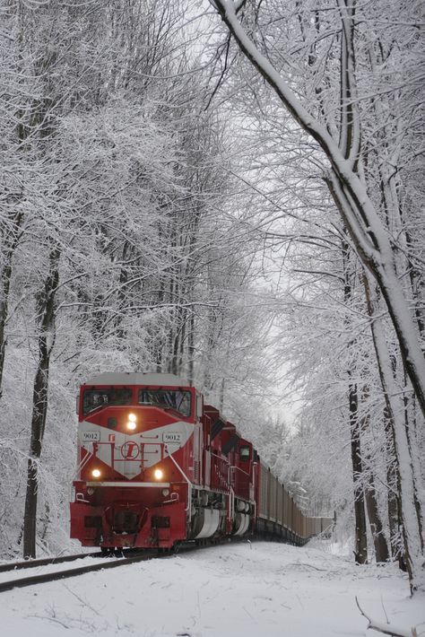 A quick trip to the INRD was almost put on hold as we received several inches of snow in northwest Indiana. We braved it all and made our way down there to find XL working their way south on the Midland Sub heading for another load of black diamonds at Bear Run. Old Trains, Train Pictures, Winter Scenery, Snow Scenes, Winter Wonder, Winter Pictures, Train Tracks, Alam Yang Indah, Train Rides